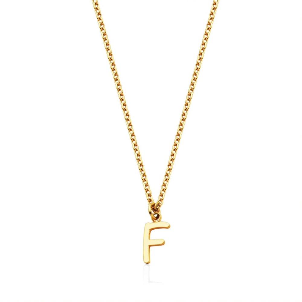 SteelX ‘F’ initial necklace